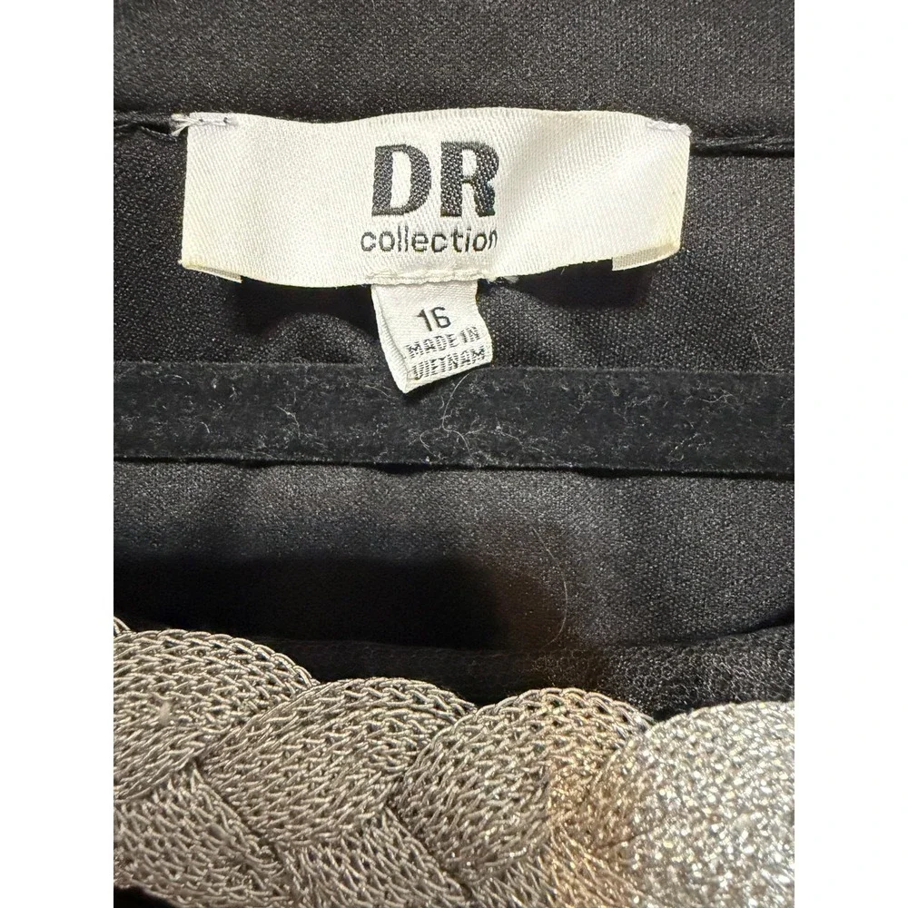 DR Collection Old Hollywood Luxe Party Dress Womens Size 16 Gatsby Art Deco Gala - Picture 5 of 7
